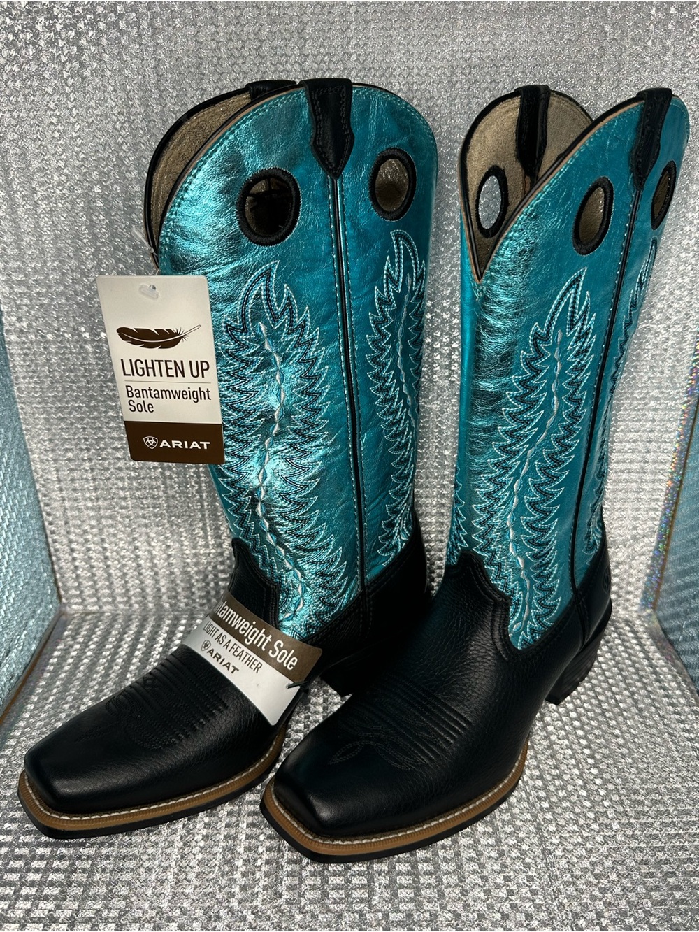 Ariat Womenโs Junction Performance Western Boots - Square Toe - Lightweight Sole